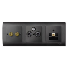 Накладка для антенної розетки TV/SAT, антрацит, Merten, System M, Schneider Electric MTN297514