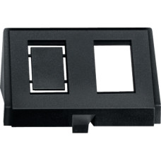 Накладка штекерів MODULAR JACK,2-постовий, чорний, System M/System D Merten, Schneider Electric MTN464398