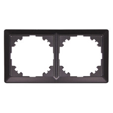 Рамка e.lux.10044L.2.fr.anthracite 2-містна, "антрацит"