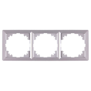 Рамка e.lux.10064L.3.fr.aluminium 3-містна, "алюміній"
