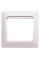 Рамка e.lux.12094L.1.fr.wp.white для вологозахищеної розетки, біла