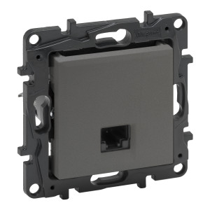 NILOE STEP Розетка інформаційна RJ45 CAT5e UTP колір Сталь