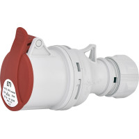 Розетка кабельна (силовий роз'єм) ES-1643 IP44 (16A, 400V, 3P+PE)