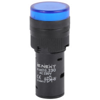 Арматура світлосигнальна e.ad16.230.blue ?16мм 230В АС синя