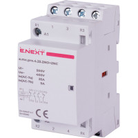 Модульний контактор e.mc.pro.4.25.2NO+2NC, 4р, 25А, 2NO+2NC, 220В