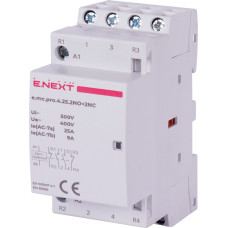 Модульний контактор e.mc.pro.4.25.2NO+2NC, 4р, 25А, 2NO+2NC, 220В