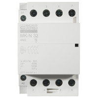 Модульний контактор MK-N 4P 32A 4NO 220V