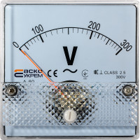 Вольтметр 300В 80х80 модель А-80 AС