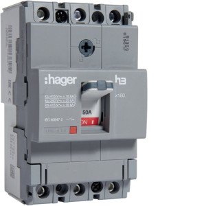 Автоматичний вимикач x160, In=50А, 3п, 18kA, Тфікс./Мфікс.