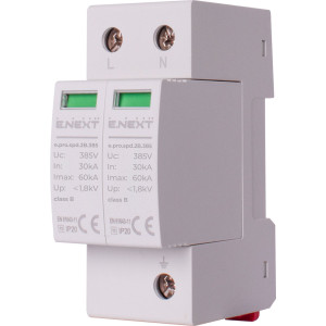 Пристрій для захисту від імпульсних перенапруг e.pro.spd.2B.385, 2P, клас В
