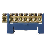 Нульова шина з ізолятором на Din-рейку BC-508 6х9 8 отв.