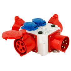 Монтажний набір- розгалужувач 32A 3P+N+Z 400V/ 3x32A 3P+N+Z 400V, 2x10A 2P+Z 250V