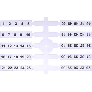 Марковальна табличка (200шт.) EO3 (1-50)