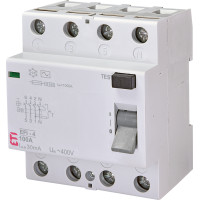 Реле диференційне (ПЗВ) EFI-4 100/0,03 тип AC (10kA)