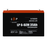 Тяговий свинцево-кислотний AGM акумулятор LP 6-DZM-35 Ah