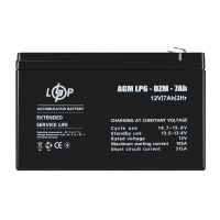 Тяговий свинцево-кислотний AGM акумулятор LP 6-DZM-7 Ah