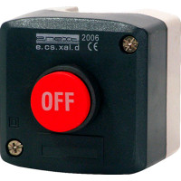 Кнопковий пост e.cs.stand.xal.d.118, stop, випукла кнопка