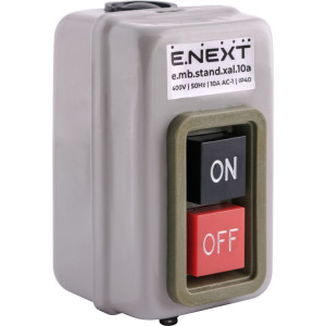 Кнопковий пост металевий e.mb.stand.xal.10a 3 фази, 10А, On-Off