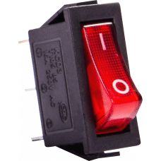 Перемикач клавішний e.switch.key.03, 3 pin, з індикацією