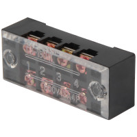 Клемна колодка захищена e.tc.protect.45.4, 45А, 4 полюса