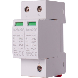 Пристрій для захисту від імпульсних перенапруг e.pro.spd.2С.275, 2P, клас С