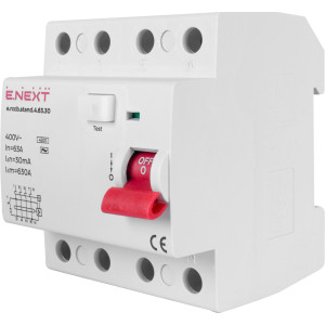 Вимикач диференційного струму e.rccb.stand.4.63.30 4р, 63А, 30mA