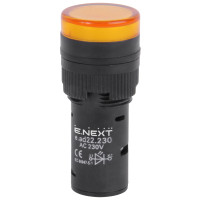 Арматура світлосигнальна e.ad22.230.yellow ?22мм 230В АС жовта