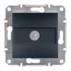 TV РОЗЕТКА ПРОХІДНА ASFORA АНТРАЦИТ 8dB