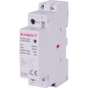 Модульний контактор e.mc.pro.2.25.2NO, 2р, 25А, 2NO, 220В