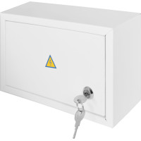 Корпус e.mbox.stand.n.12.z металевий, під 12 мод., навісний, з замком