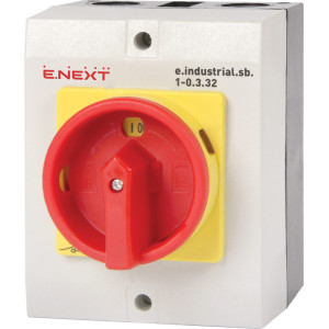 Пакетний перемикач в корпусі e.industrial.sb.1-0.3.32, 3р, 32А (0-1)