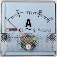 Амперметр прямого включення; 30А; 80х80; модель А-80 AС