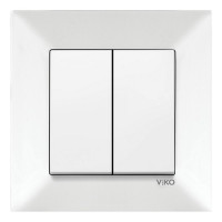 Вимикач VI-KO Meridian білий 2кл ( 90970002-WH )