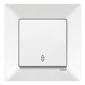 Вимикач VI-KO Meridian білий 1кл прохідний ( 90970004-WH )