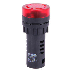 Арматура світлозвукосигнальна аварійна e.ad22.230.buzzer.red ?22мм 230В АС червона