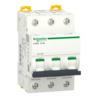 Автоматичний вимикач Acti9 iC60N 3P, 4А, крива B Schneider Electric A9F73304