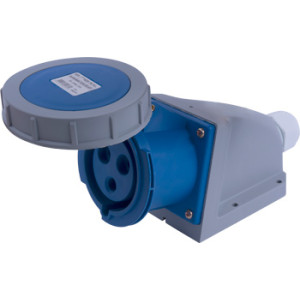 Силова розетка стаціонарна e.socket.123.32.67, 3п., 230В, 32А , IP 67