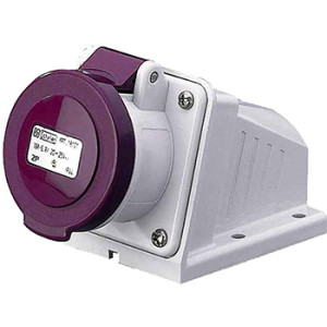 Силова розетка стаціонарна 2Р, 24В, 16А, IP44