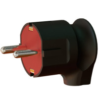 Вилка кутова з заземленням звичайна NEOMAX