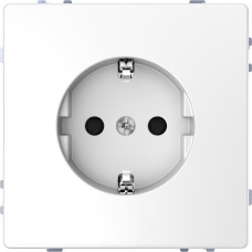 Розетка з заземляючим контактом і шторками 16А , білий лотос , D-life Schneider Electric  MTN2300-6035