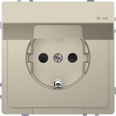 Розетка з заземлюючим контактом і кришкою IP44, Сахара  16А MERTEN   D-Life   Schneider Electric MTN2314-6034