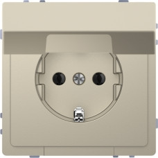 Розетка 16А з заземлюючим контактом і кришкою IP20 , Сахара, MERTEN  Schneider Electric MTN2310-6033