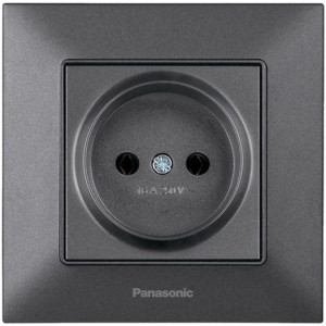 Розетка Panasonic Arkedia Slim, димч.