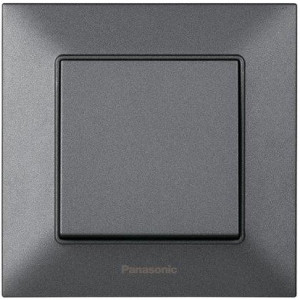 Вимикач 1кл. Panasonic Arkedia Slim, димч.