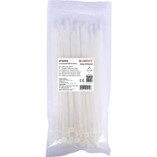 Кабельна стяжка e.ct.stand.300.8.white (100шт), біла