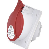 Розетка вбудована (силовий роз'єм) EE-1653 IP54 (16A, 400V, 3P+N+PE)
