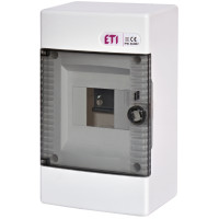 Щит зовнішн. розподільний ECT 4 PT (4мод.проз.дверцята)