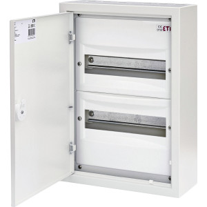 Щит металевий WRP12-2 (2х12 мод., 24мод., пластик. фальш-панель, IP30, зовнішн. вик.)