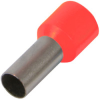 Ізольований наконечник втулковий e.terminal.stand.e7508.red 0.75 кв.мм, червоний, 100шт