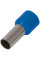 Ізольований наконечник втулковий e.terminal.stand.e2508.blue 2,5 кв.мм, синій, 100шт